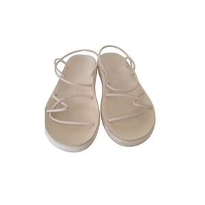 Ancient Greek sandals cream‎ white size 38/7.5 US